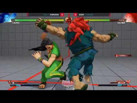 SFV Red Bull Conquest 2018 Finals TOP 8 | Samurai (Akuma) Vs Idom (Laura)