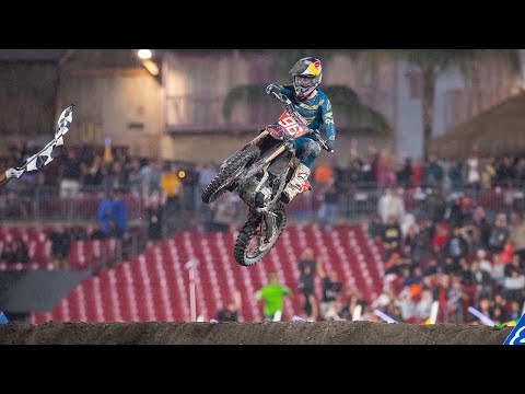 AMAスーパークロスRd6 タンパ（レイモンド・ジェームススタジアム）250クラスハイライト動画