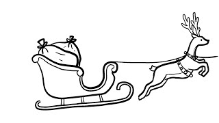 How to Draw a Simple Santa's Sleigh | Step-by-Step Lesson