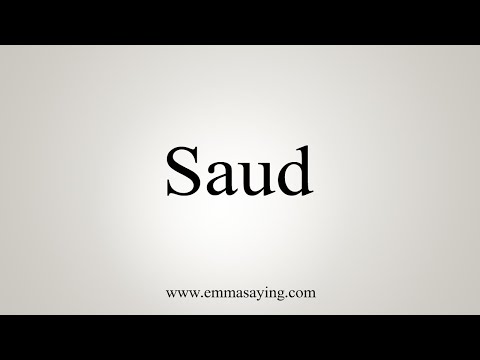 How To Say Saud