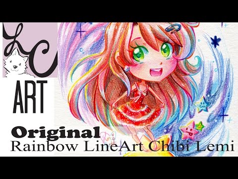 Chibi Lemi / Rainbow Line Art (PolyChromos Colored...