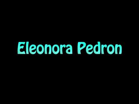 Learn How To Pronounce Eleonora Pedron