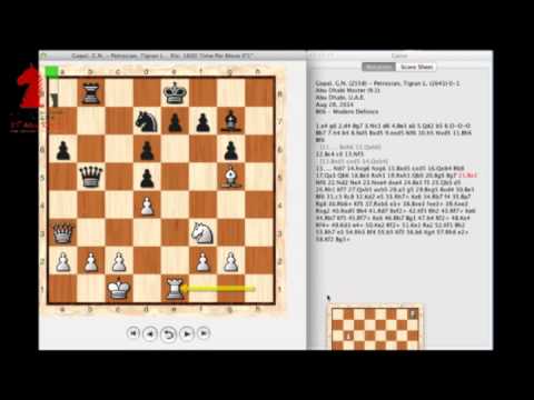 Round9 Game 2; GM Gopal G.N. VS GM Petrosian Tigran L.
