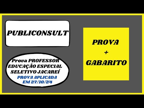 BANCA PUBLICONSULT - EDUCAÇÃO ESPECIAL CADERNO DE PROVA