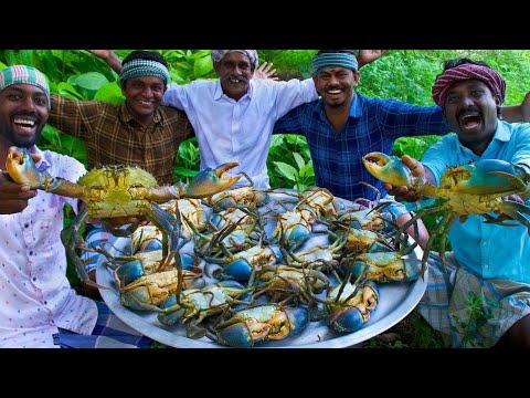 KING SIZE CRAB | 2Kg Crabs | Traditional Crab Gravy | Big Size 20 Crab | Cooking Crab In Village