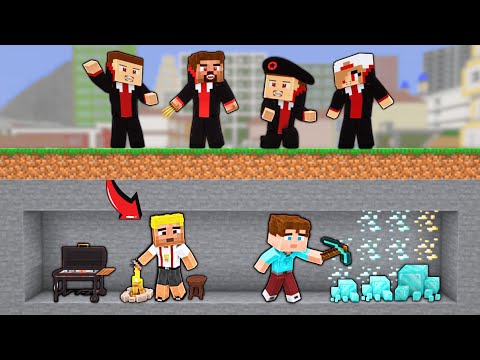 EFEKAN VE ALPEREN ŞEHRİN ALTINDA BİR GÜN GEÇİRDİ! 😱 - Minecraft