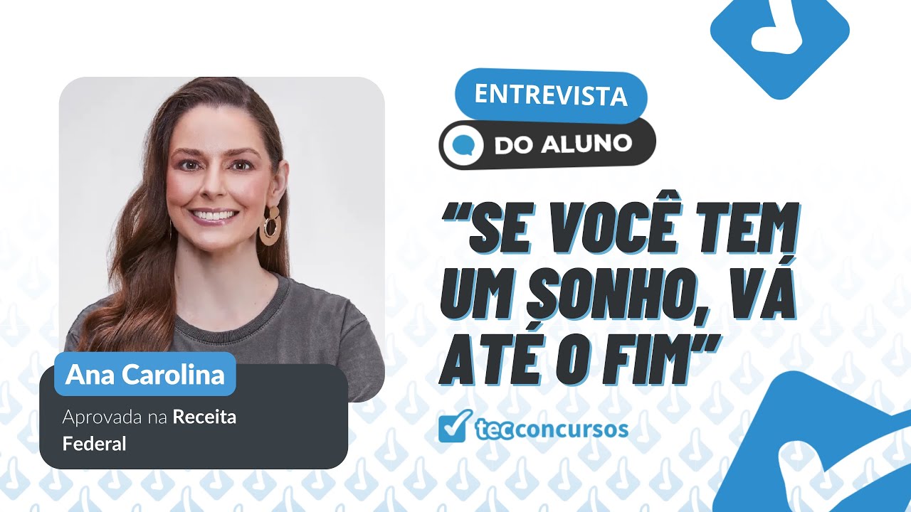 APROVADA NA RECEITA FEDERAL DÁ DICAS DE COMO ESTUDAR EM ALTO NÍVEL- AUDITORA ANA CAROLINA