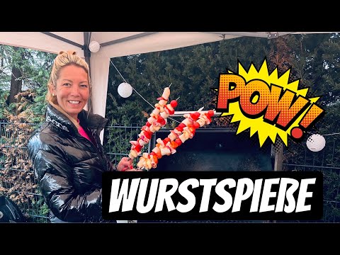 Bratwurst Spieße mit Geschmack