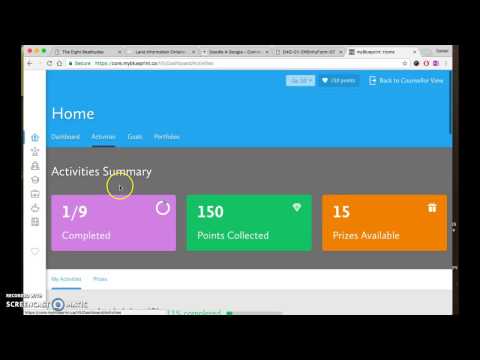 MyBlueprint Activities Instructions