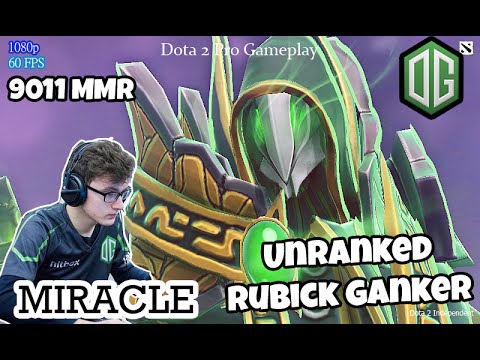 Dota 2 | OG Miracle Play As Rubick | Unranked Rubick Ganker | 1st Top Leaderboard Europe