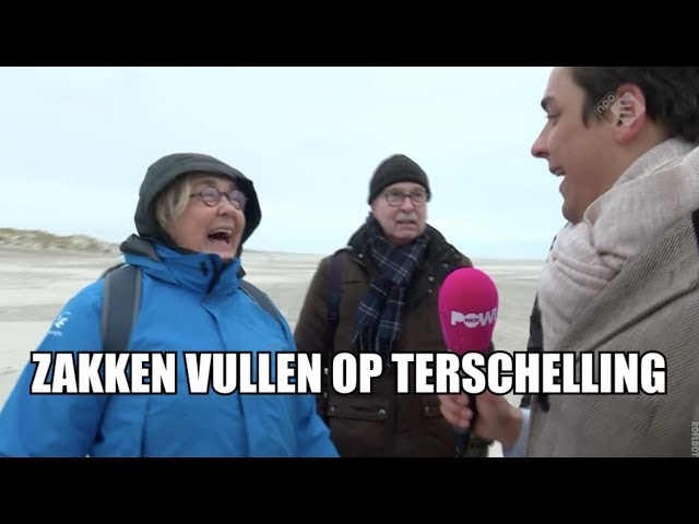 Zakken vullen op Terschelling