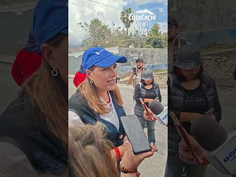 Alcaldesa Anabel Hermosa visita avance obra VIA OTAVALO QUIROGA 2026