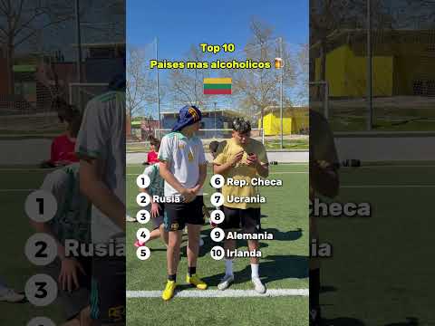 Los países que más alcohol consumen, cuál falta ? 🍺
