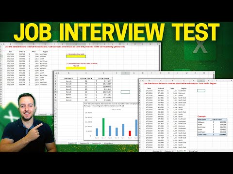 Can You Pass This Excel Test for Job Interview Free File 4 Questions from Beginner to Advanced