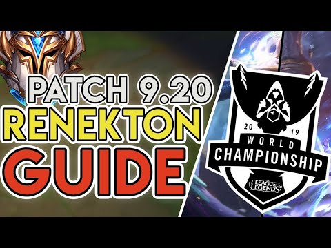 The ONLY Renekton Guide YOU NEED For The WORLDS Patch! Season 9 Renekton Guide - League of Legends