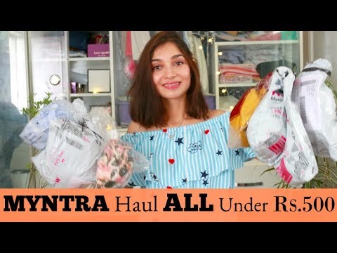 MYNTRA Haul ALL under Rs. 500 | COLLEGE WEAR  under Rs.500 | TANU GUPTA Video