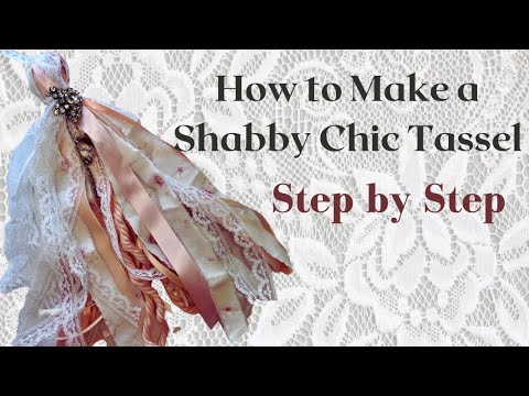 How to Make a Shabby Chic Tassel Step by Step #tasseltuesday