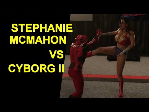 WWE 2K18 Stephanie McMahon vs Cyborg II - Knockout Match