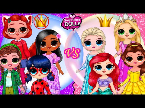 Encanto, Turning Red, Ladybug vs Disney Princesses Clothes Switch Up - DIY Paper Dolls & Crafts
