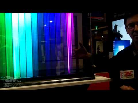 ISE 2015: Planar Details 55" Transparent OLED Display