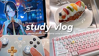 4am study vlog 📔🌸 waking up at 4am, going to cafes, new gaming console, productive days ft. 8BitDo