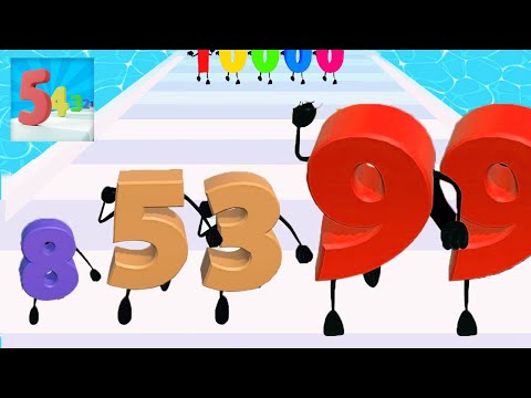 Satisfying Games⭐ SCALE NUMBER RUNNER  - New Shape Jelly Walkthrough Games Mobiles (Part 8)