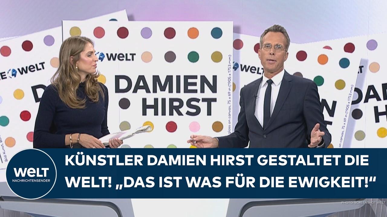 KUNST TRIFFT JOURNALISMUS: Damien Hirst gestaltet exklusive Künstlerausgabe der WELT