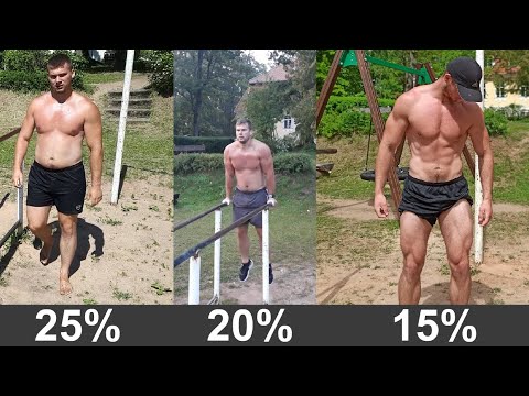 BODY FAT 25% VS 20% VS 15%