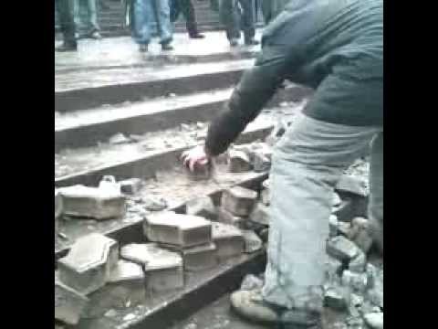 Kiev protests Morning after inside Independence Square latest Ukraine #euromaidan