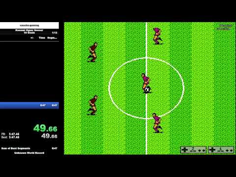 SPEEDRUN | Konami Hyper Soccer | 10 Goals in 3min:27sec (41/714)