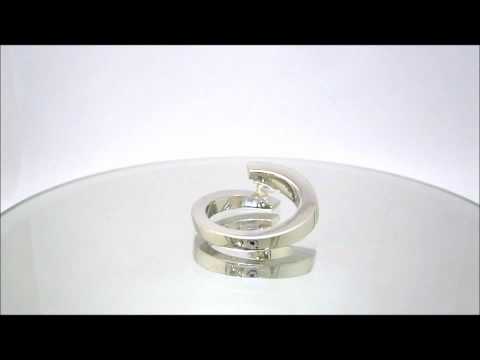 PRINCESS CUT DIAMOND ENGAGEMENT RING TENSION SET 1.01CT - KNR INC - 137