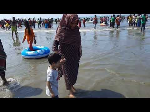 Enjoying nafisa in the Cox bazar sea beach