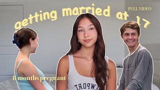 Our full wedding video! Getting married at 17 while 8 months pregnant.🤍