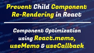 How to Prevent Unwanted Re-Rendering of child Component in ReactJs | Component Optimization in Hindi