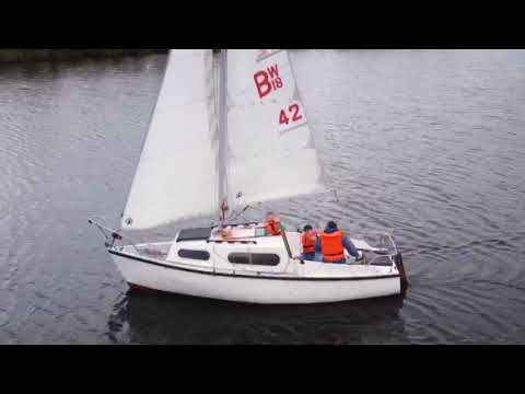 Dudley Sailing Club at Netherton Reservoir (Lodgr Farm Reservoir. Bradwell 18 and Skipper 17 Sailing