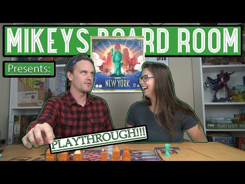 Santorini New York Board Game Playthrough - Roxley Games - 2 Player Gameplay