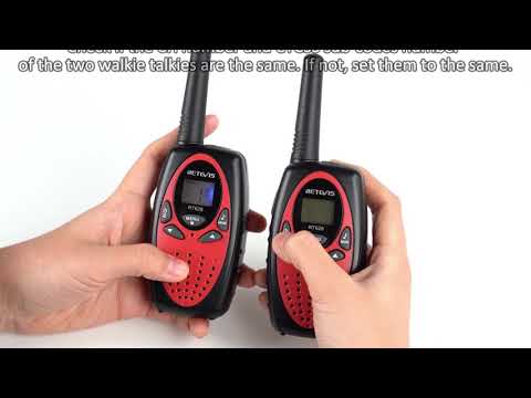 The Way to Operate RT628 Kids Walkie Talkie