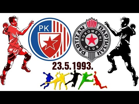 RUKOMET RK CRVENA ZVEZDA RK PARTIZAN HANDBALL 23 5 1993 BEOGRAD SRBIJA