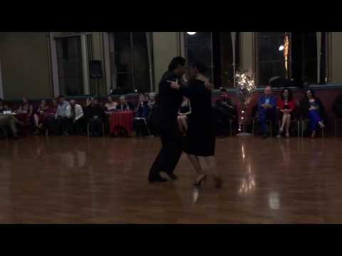  Natalia Hills  and  Alejandro Aquino  are  dancing  to  the  tango  "  Gallo Ciego  "  by  Osvaldo Pugliese