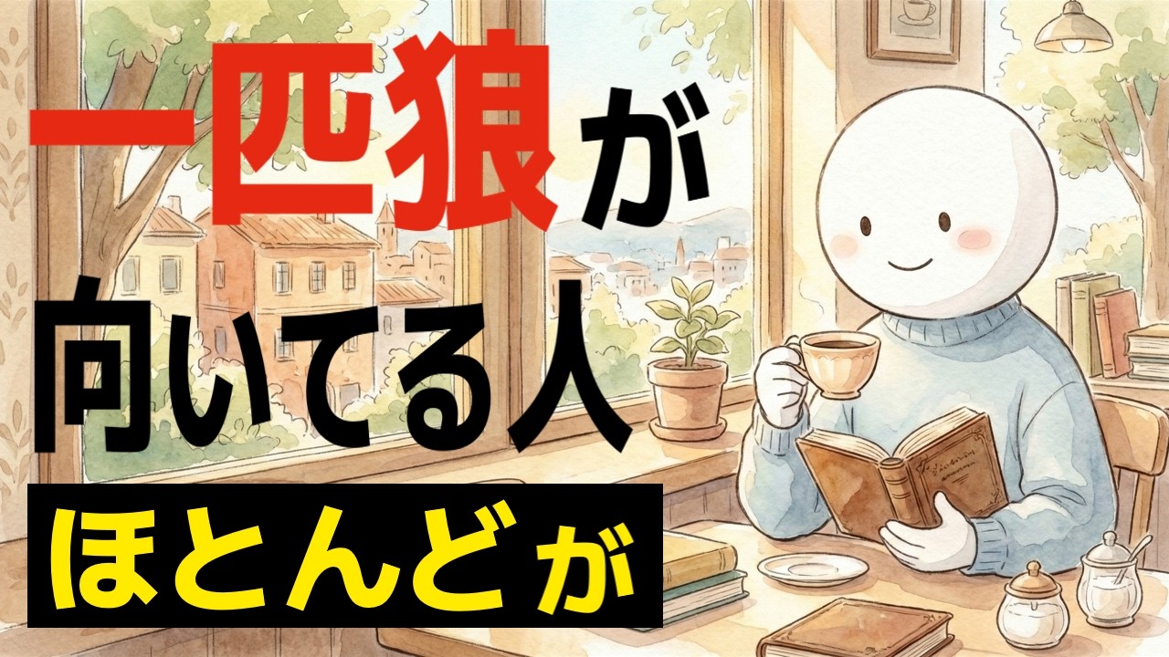 【雑学】一匹狼が向いている人の特徴