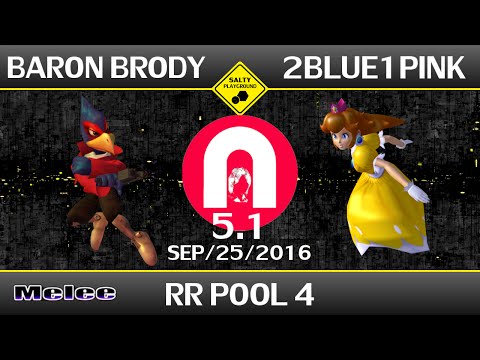SU 5.1 - Baron Brody (Falco) Vs 2blue1pink (Peach) - SSBM Singles Round Robin Pool 4