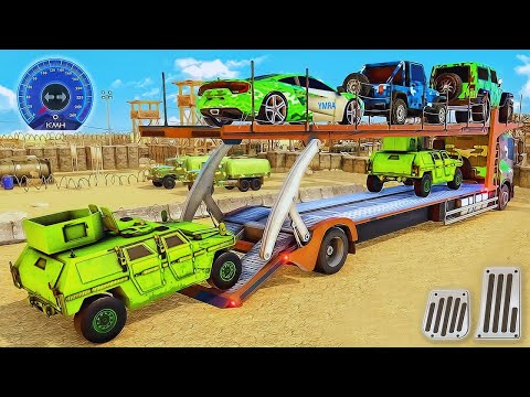 US Army Truck Transporter Driving 3D - Cargo Vehicle Airplane Simulator 2024 - Android GamePlay
