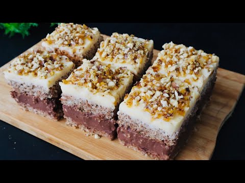 Juicy walnut cake that melts in your mouth!!! The best cake recipe I've ever had!
