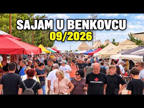 Sajam u Benkovcu 09/2026: Prodavači, kupci, pečena janjetina, harmonika...