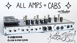 Valeton GP-200 Unboxing & Demo! | ALL AMPS and CABS w/ guitar | No talking/effects, RAW TONE review!