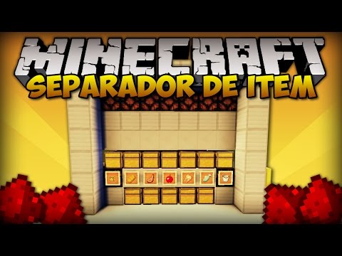 ✔ SEPARADOR DE ITENS COMPLETO E COMPACTO - MINECRAFT REDSTONE [TUTORIAL]