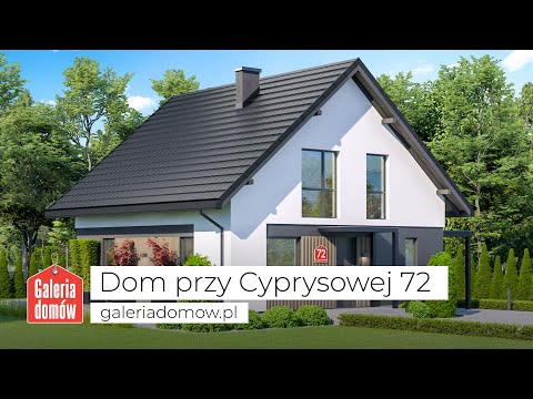 Projekt domu przy Cyprysowej 72 - GaleriaDomow.pl