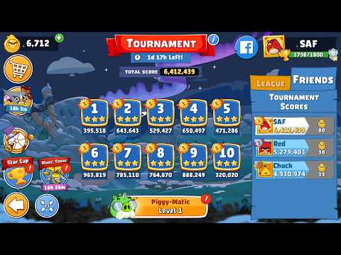 Angry Birds Friends. Tournament (05.03.2026). All levels 3 stars. Passage from Sergey Fetisov
