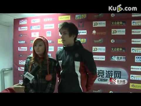 Warcraft 3 - video interview with Grubby at ECL in China