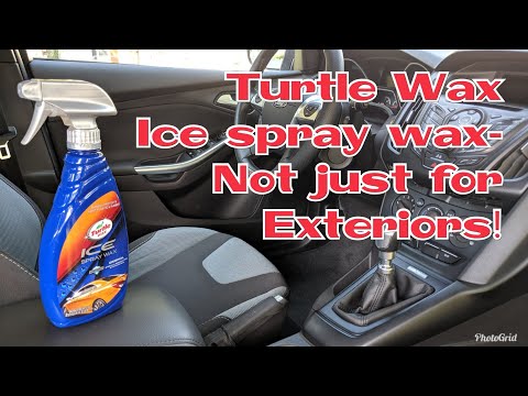 Turtle Wax Ice Spray Wax- NOT JUST FOR EXTERIORS!